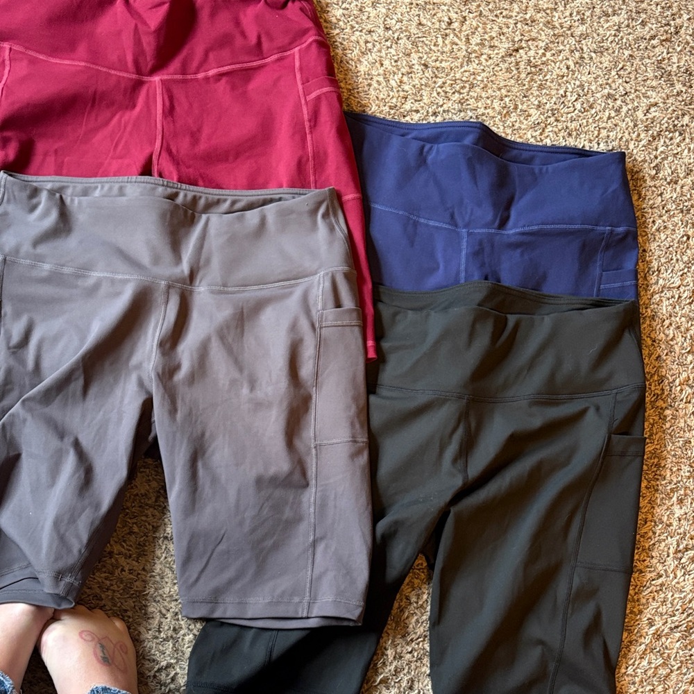 Women's Athletic Shorts - Black, Gray, Blue, Red